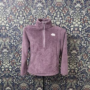 The North Face Purple Quarter-Zip Fleece Pullover
